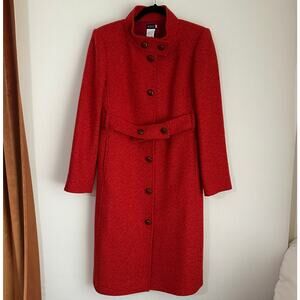 KORS Michael Kors Vintage 1990's 100% Wool‎ Double Breasted Pea Coat Sz 8
